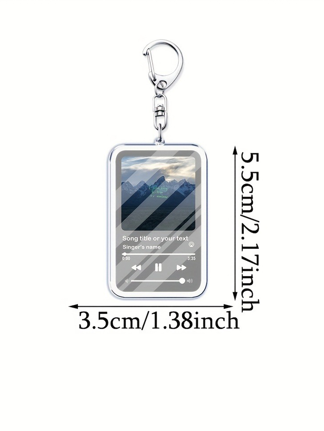 Custom Personalized Music Album Keychain